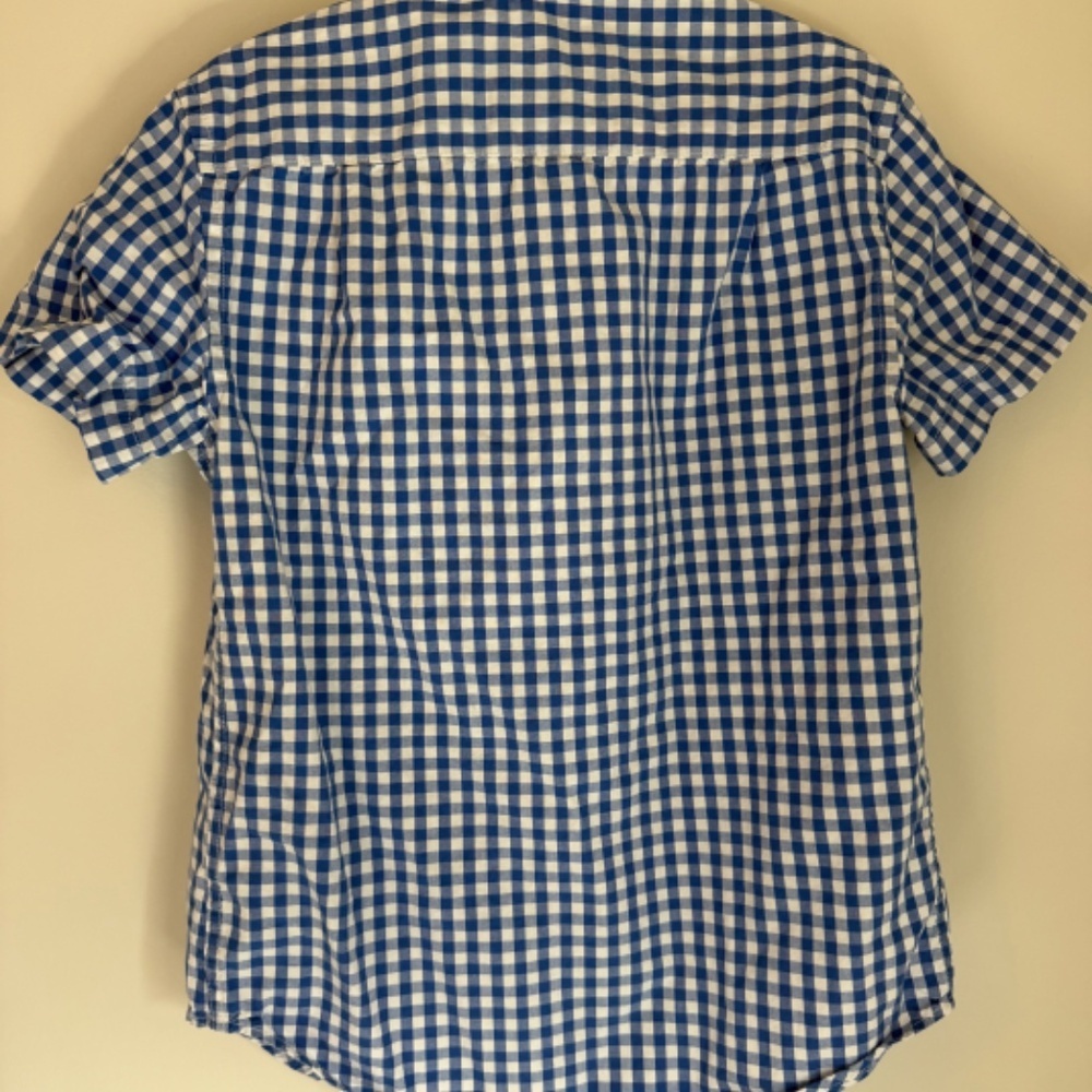 Crewcuts Boys Blue Check Shirt 6–7 - Picture 5 of 5
